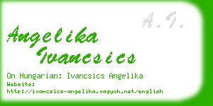 angelika ivancsics business card